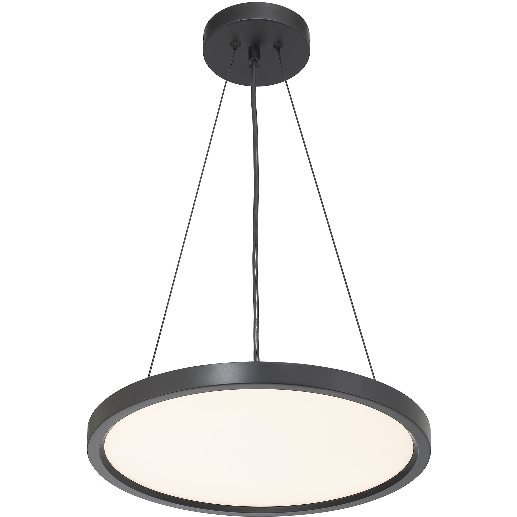 Vantage LED 15 inch Coal Pendant Ceiling Light, Round